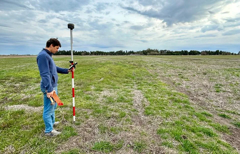 Vista de loteo para subdivisión rural con límites parcelarios